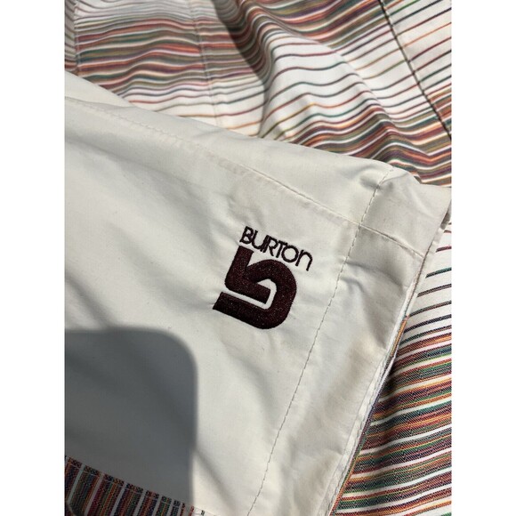 Burton Gore-Tex women's S full zip snowboard hooded striped jacket - Picture 10 of 12